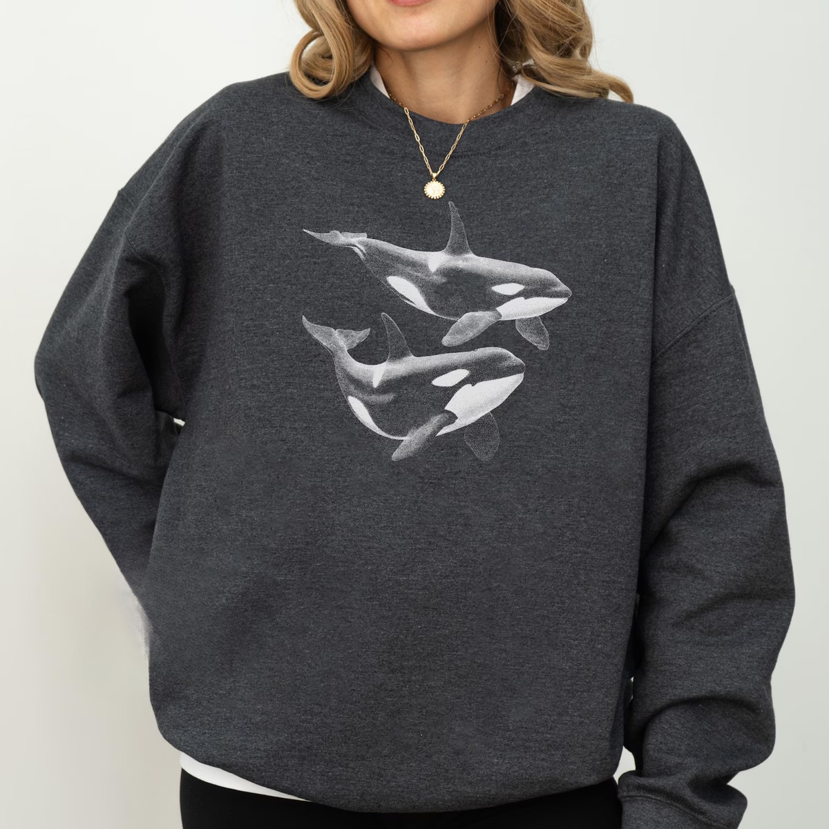 Orca Whale Sweatshirt V4