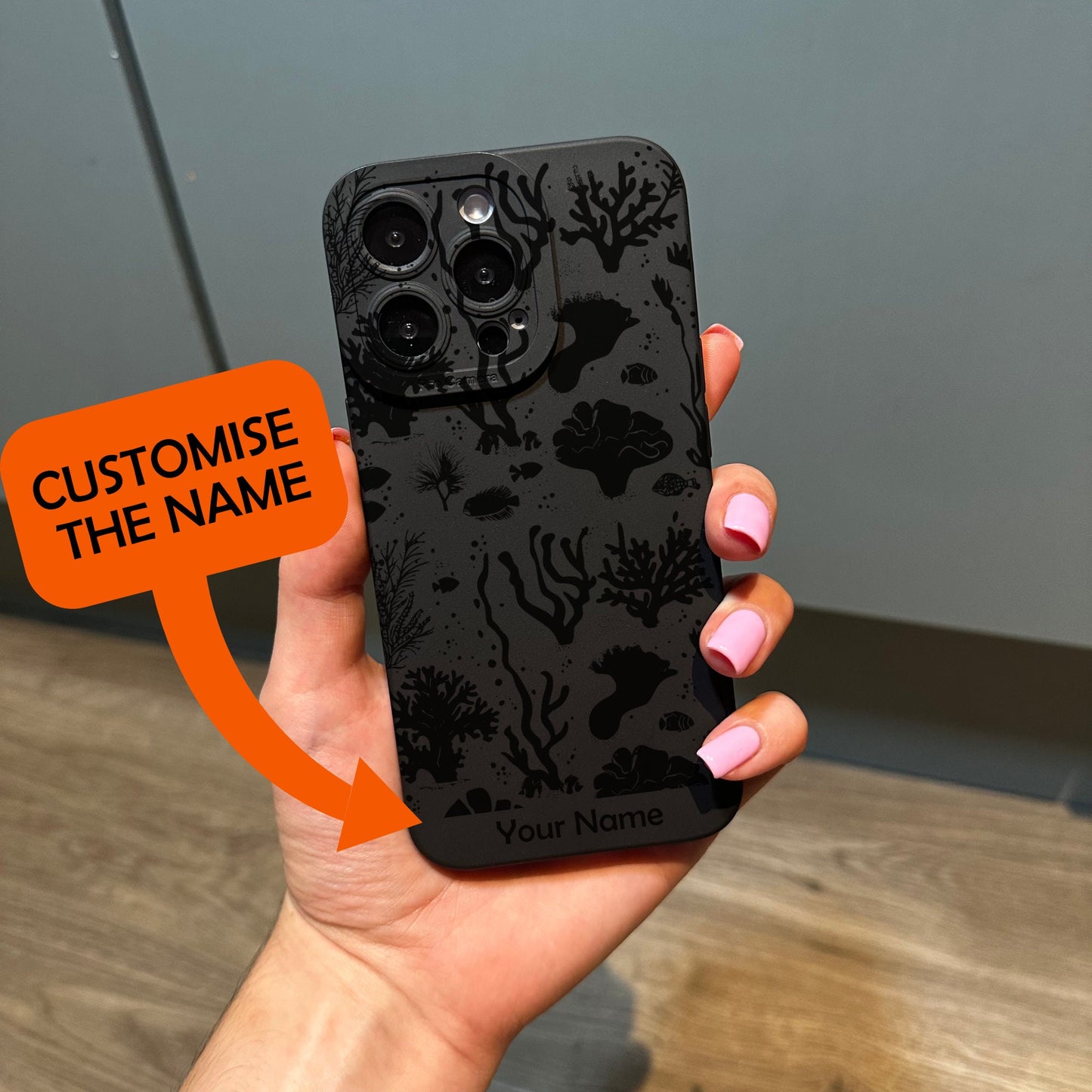 Black Sea Coral Phone Case