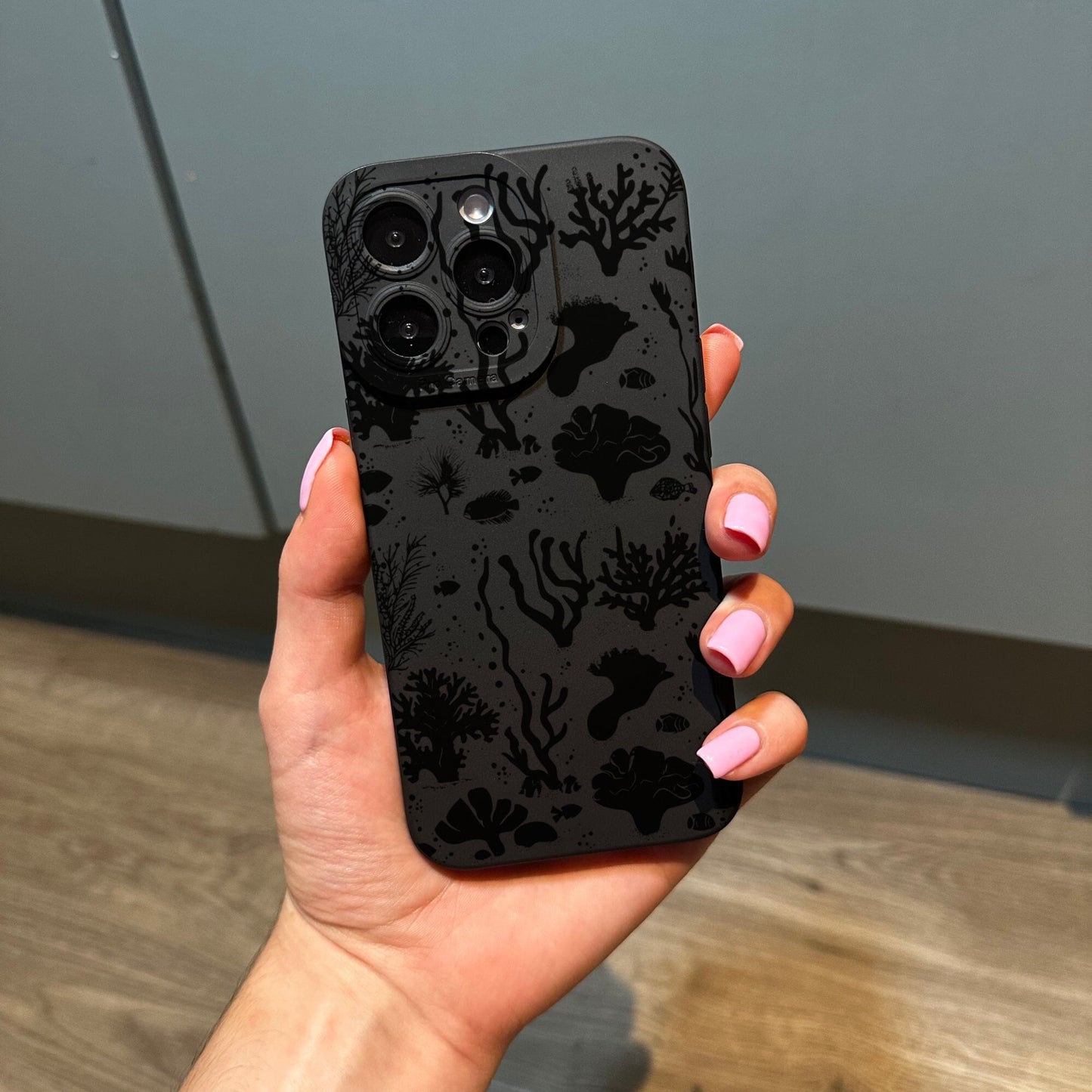 Sea Coral Black Case