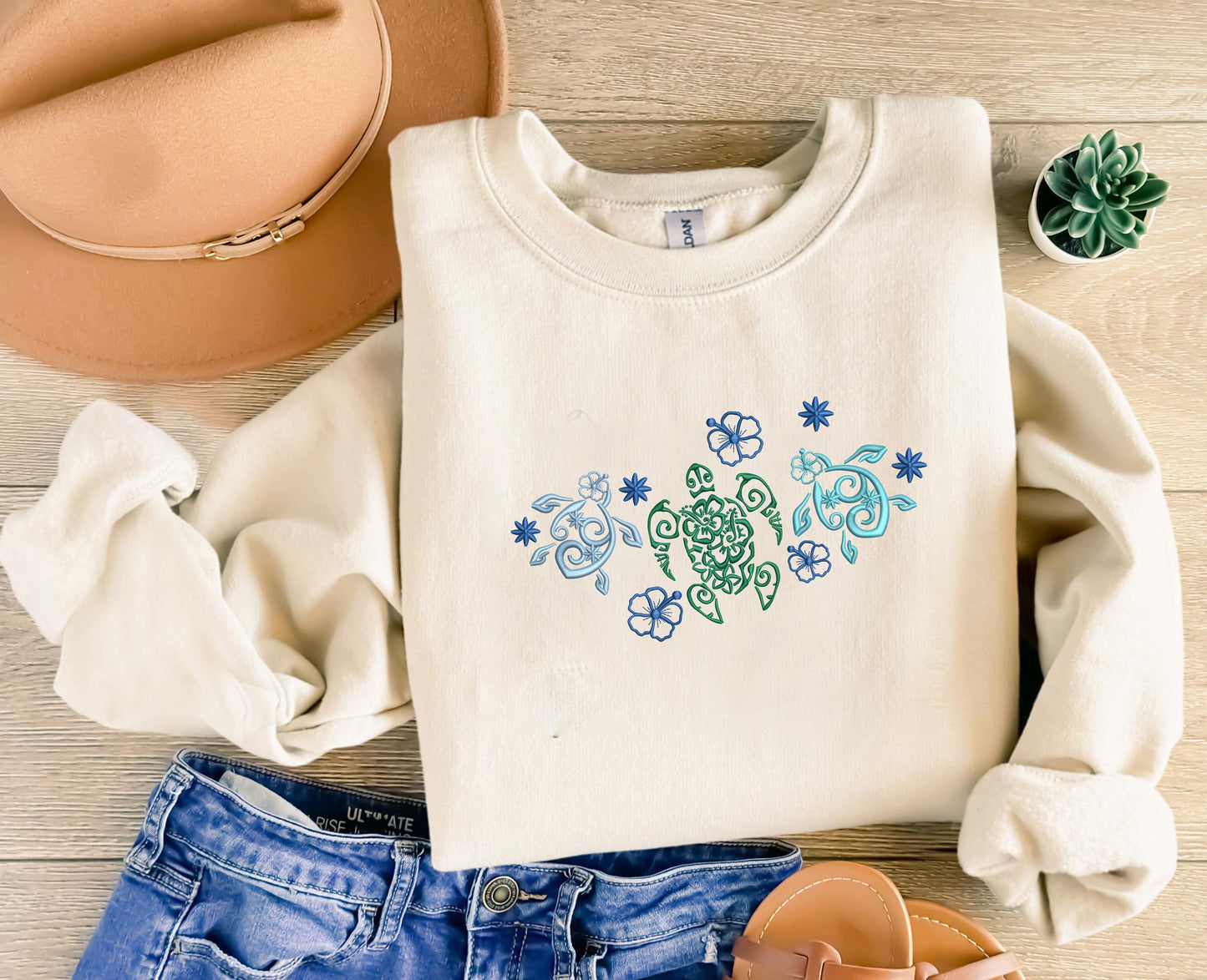 Tropical Turtle Sweater