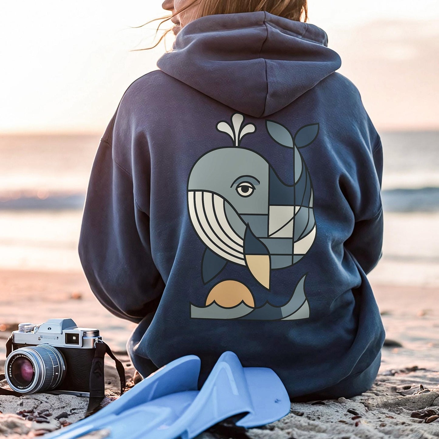Graphic Whale Hoodie
