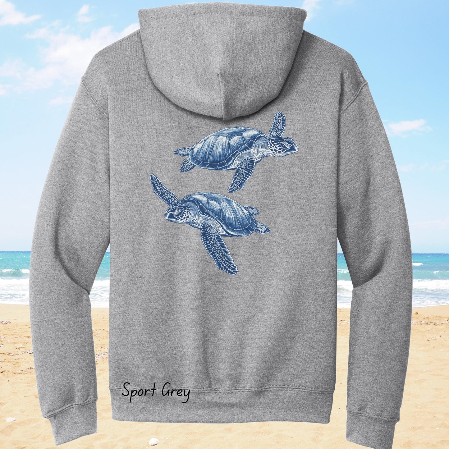 Sea Turtle Backprint Hoodie