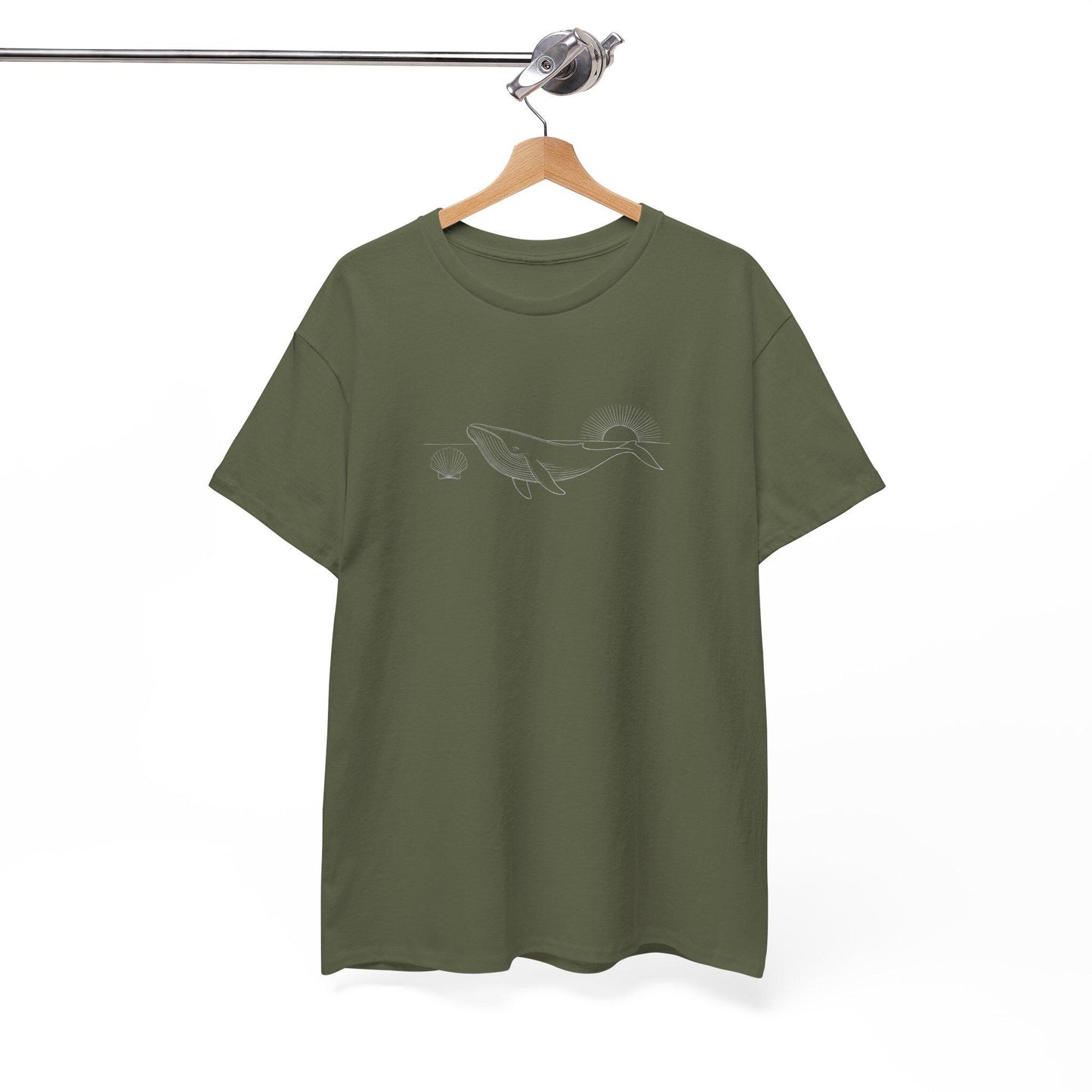 Blue Whale & Shell Graphic T-Shirt