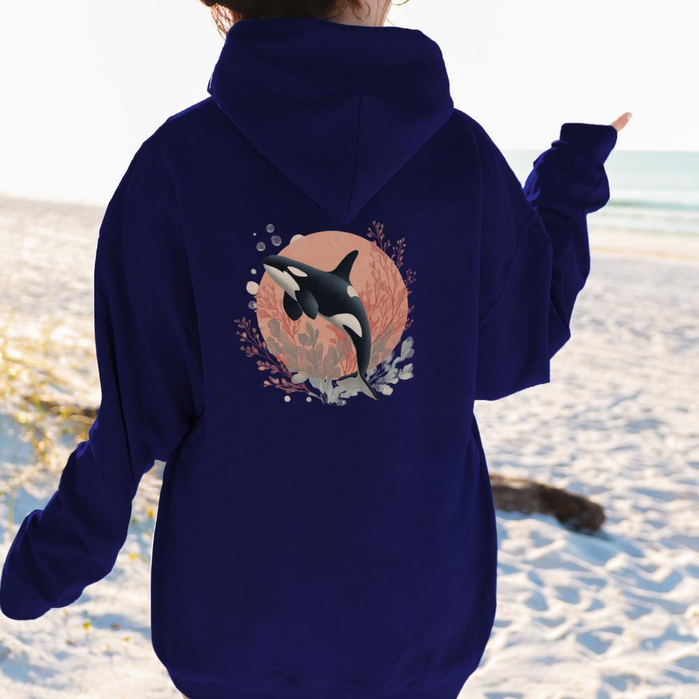 Orca Whale Graphic Hoodie V12