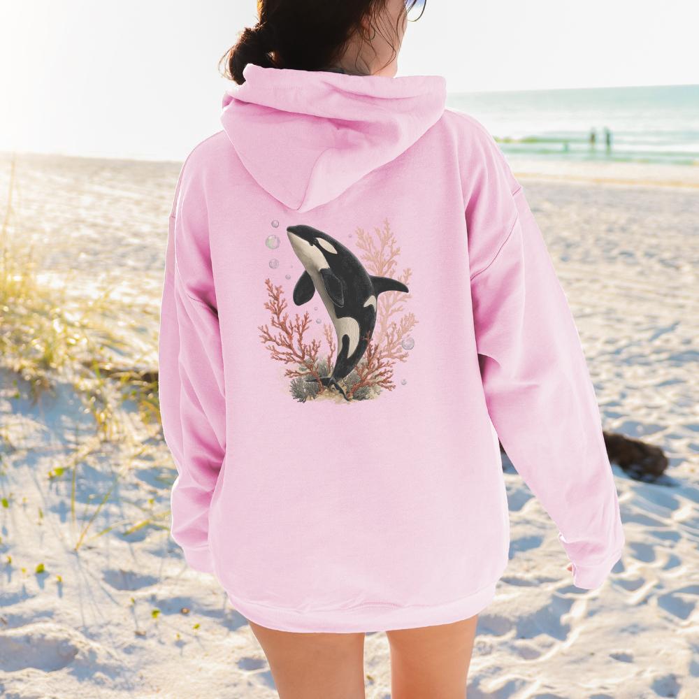 Orca Whale Ocean Graphic Hoodie