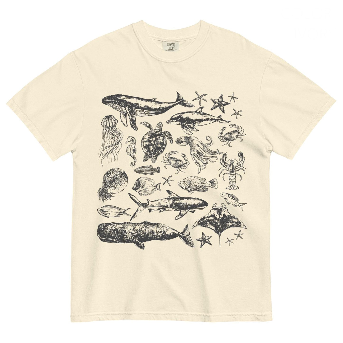 Sea Animals Doodle Shirt