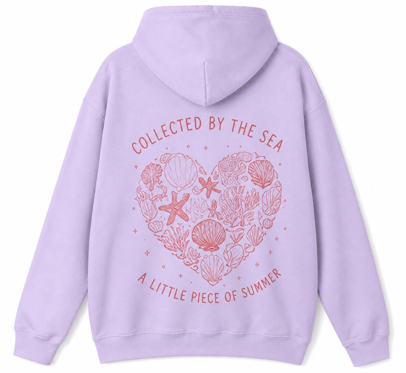 Coral Heart Hoodie