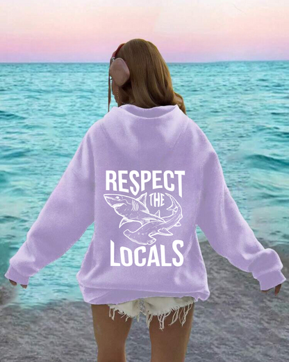 Respect The Locals Shark Hoodie V3