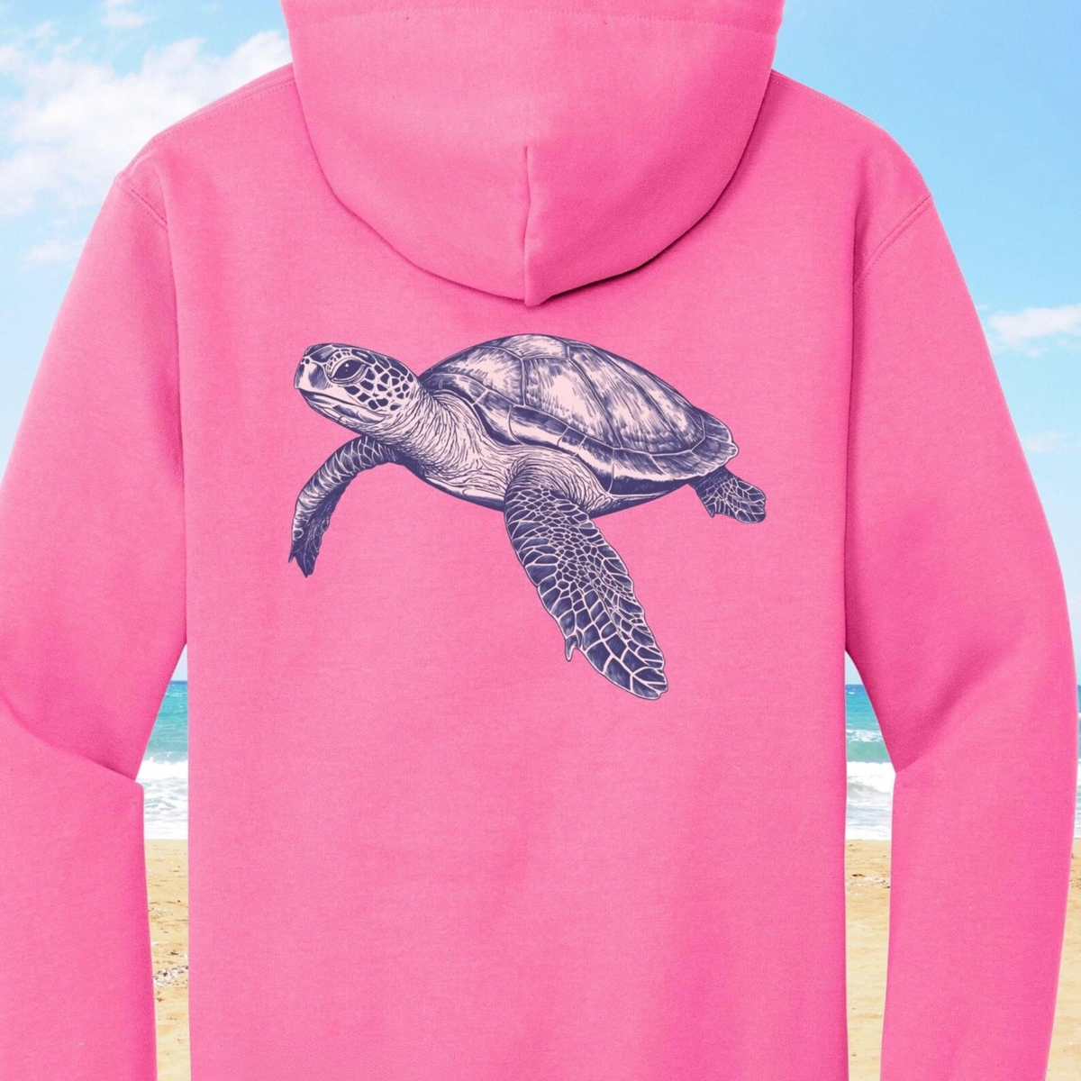 Sea Turtle Backprint Hoodie V1