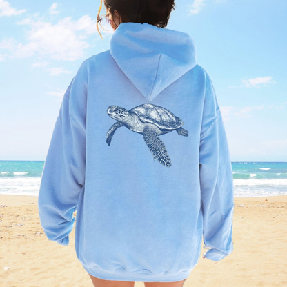 Sea Turtle Backprint Hoodie V1