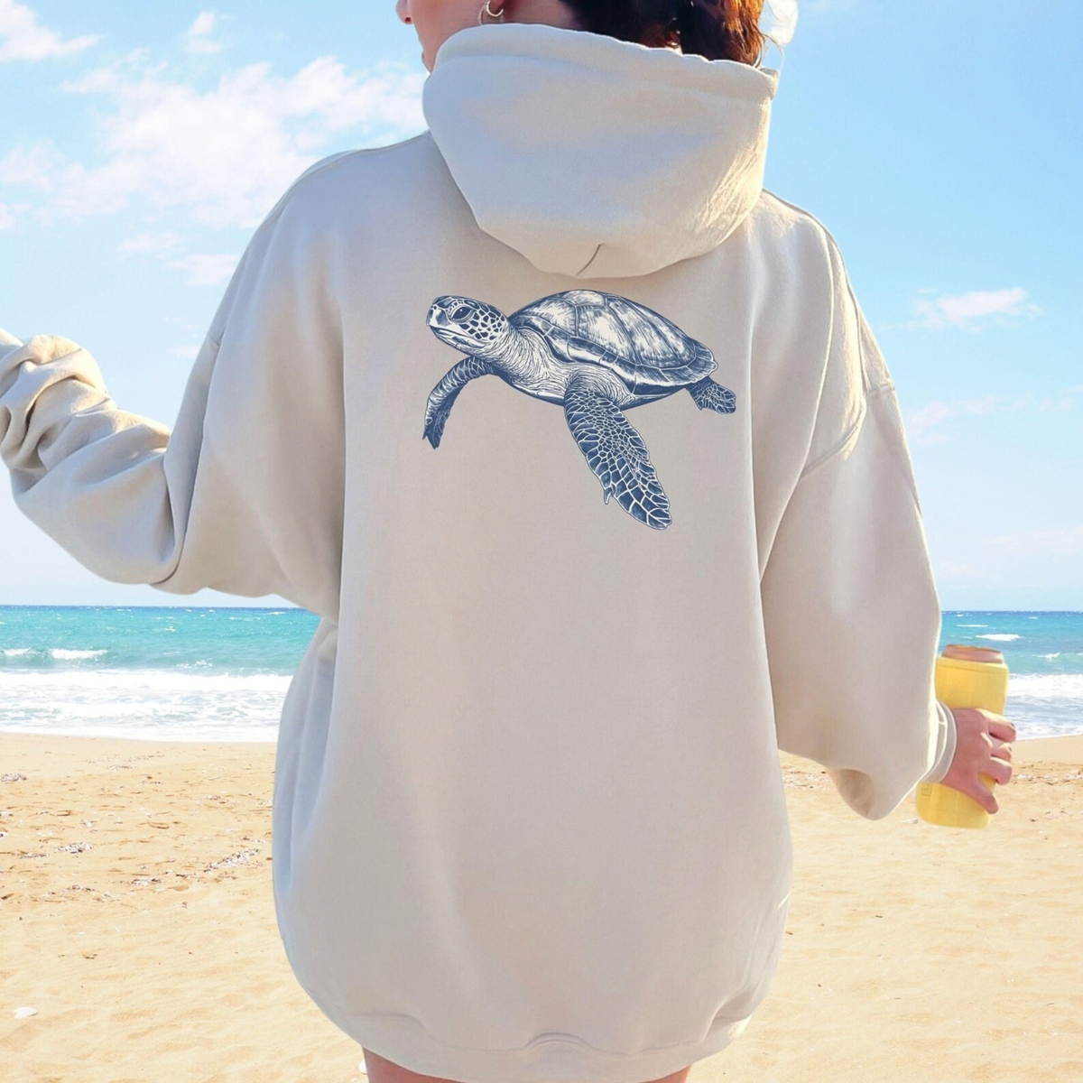 Sea Turtle Backprint Hoodie V1