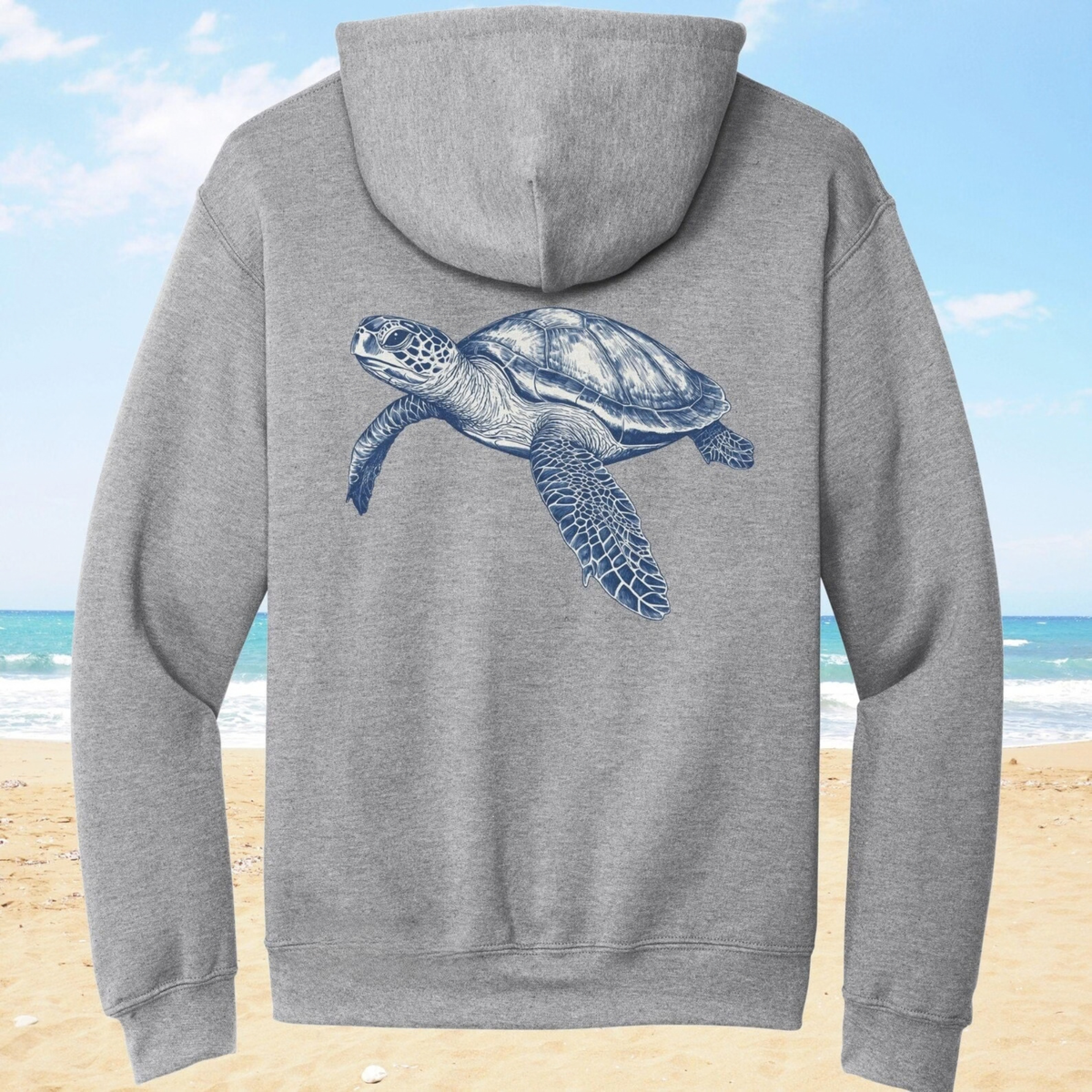Sea Turtle Backprint Hoodie V1