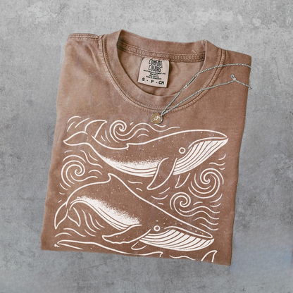 Whale Ocean 90s Shirt