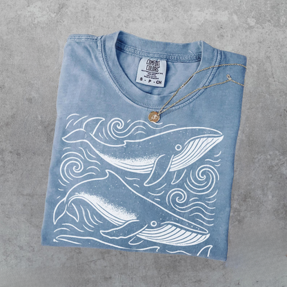 Whale Ocean 90s Shirt