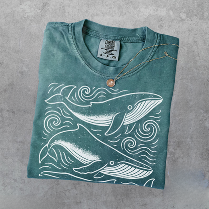 Whale Ocean 90s Shirt
