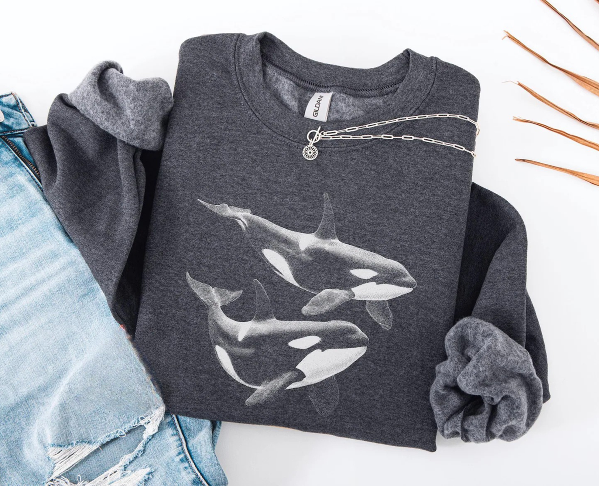Orca Whale Sweatshirt V4