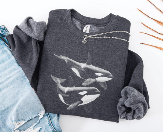 Orca Whale Sweatshirt V4