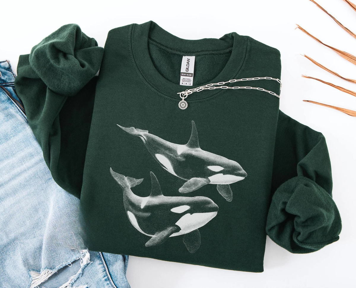 Orca Whale Sweatshirt V4