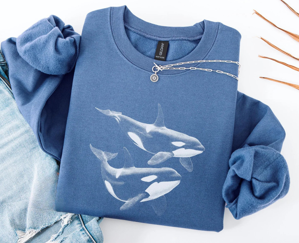 Orca Whale Sweatshirt V4