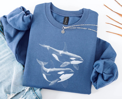Orca Whale Sweatshirt V4