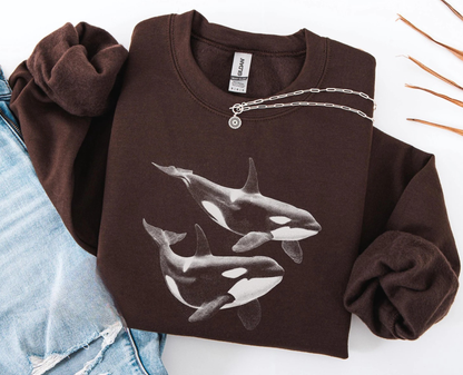Orca Whale Sweatshirt V4