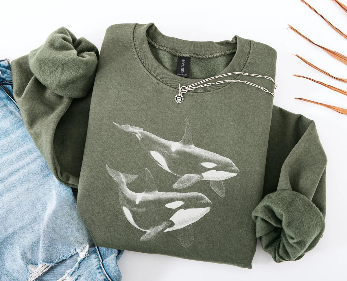 Orca Whale Sweatshirt V4