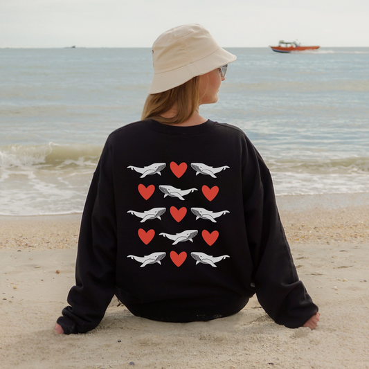 Whale Valentines Sweater