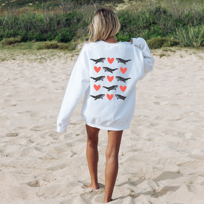 Whale Valentines Sweater