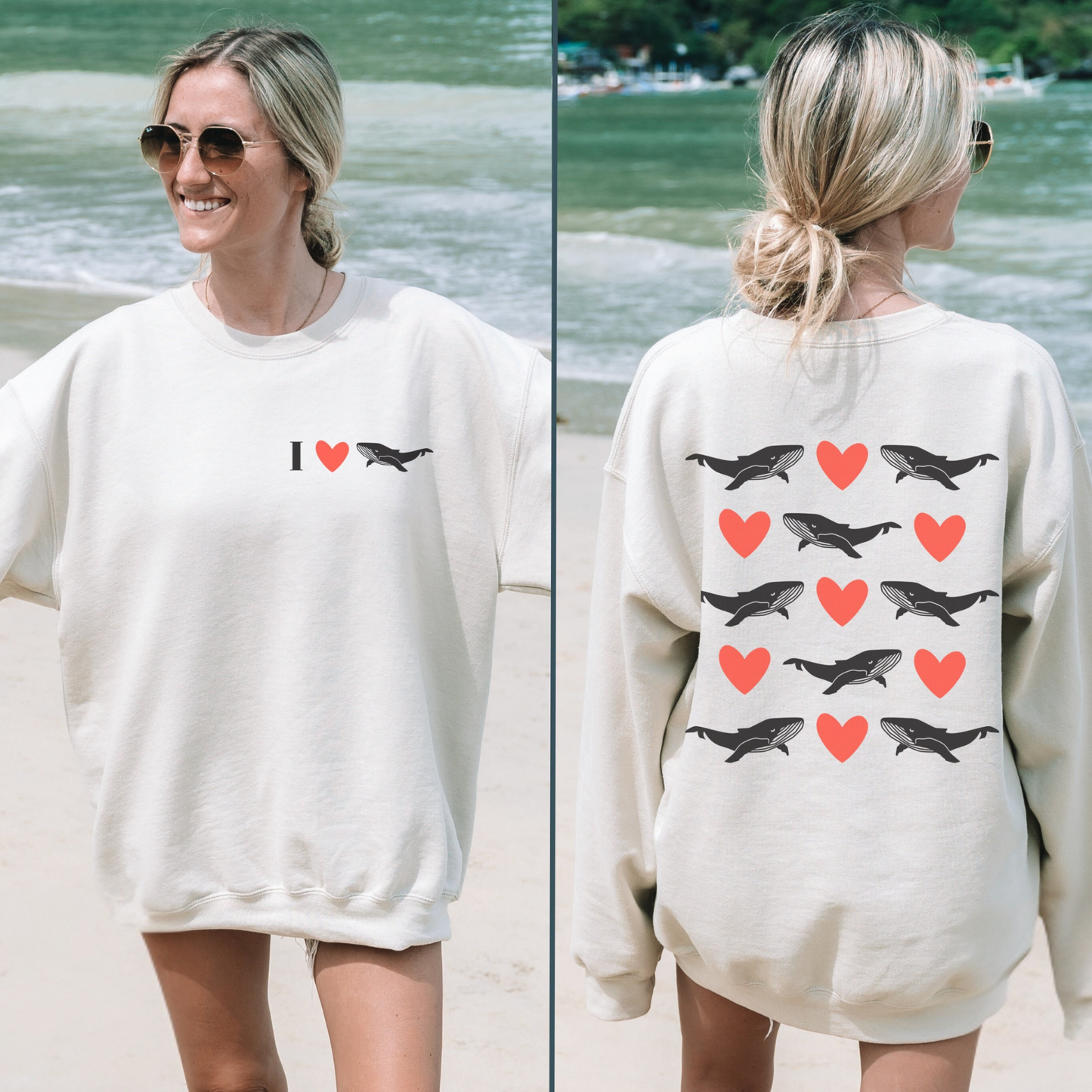 Whale Valentines Sweater