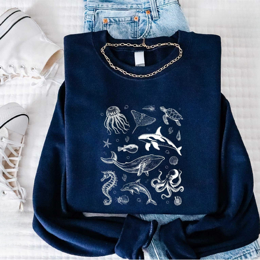 90s Retro Ocean Sweater