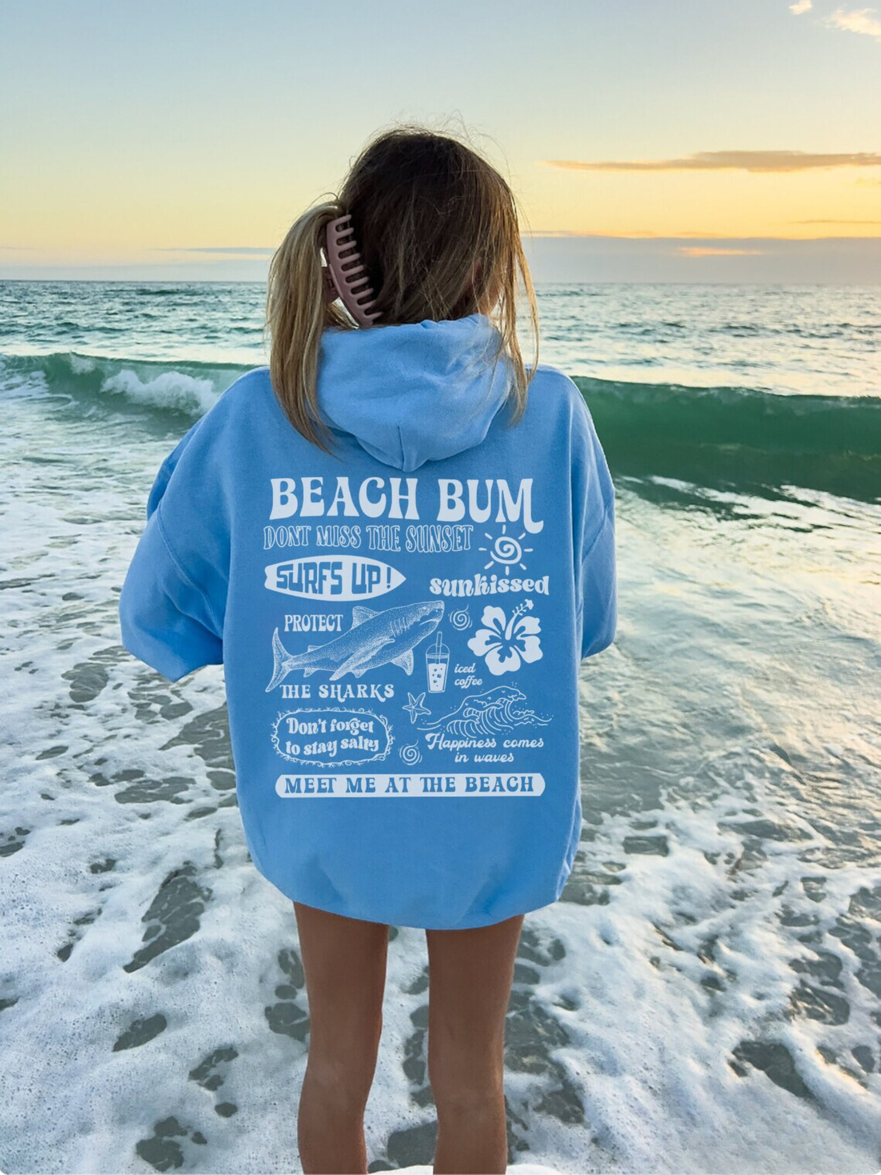 Beach Bum Hoodie – Blue Ocean Project USA