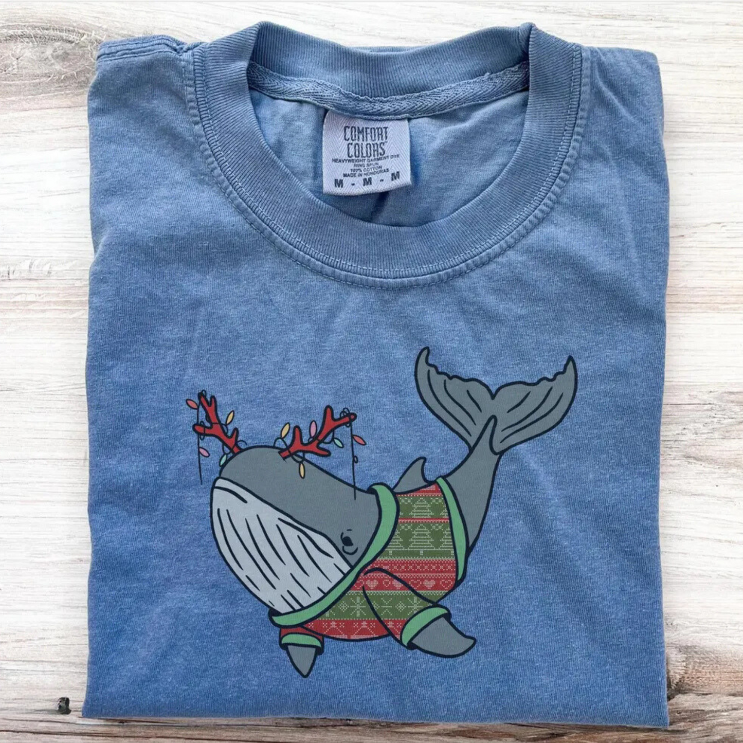 Whale Christmas T-Shirt