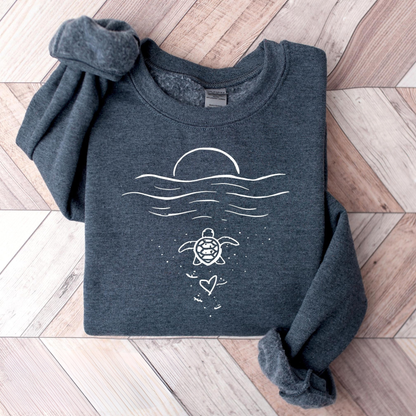 Coastal Sea Turtle Sweatshirt