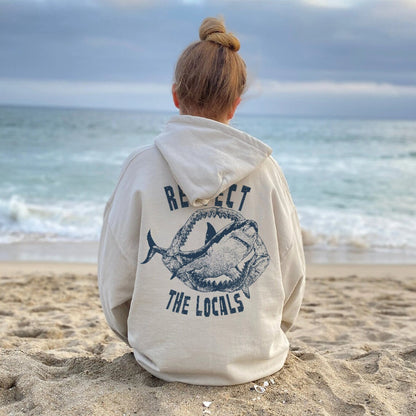 Respect The Locals Shark Hoodie