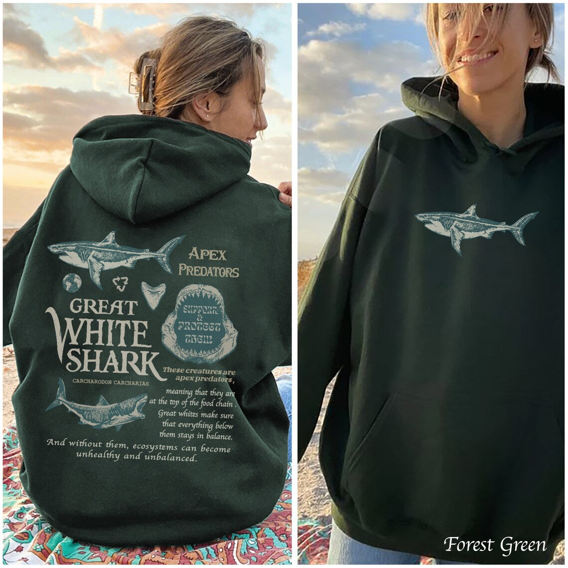 Great White Shark Hoodie