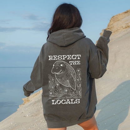 Respect The Locals Manatee Hoodie V3