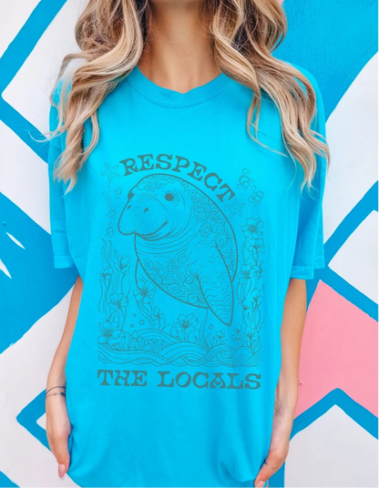 Manatee Respect the Locals Tee V2