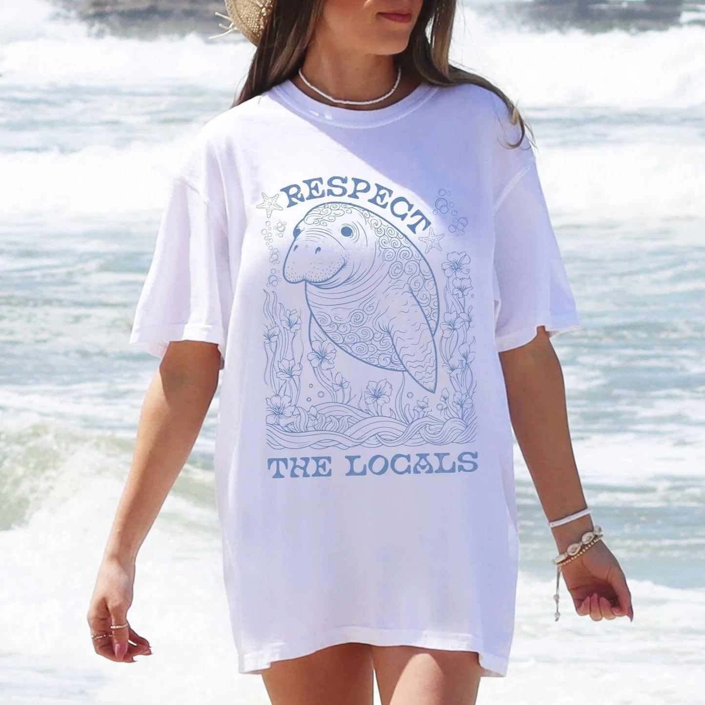 Manatee Respect the Locals Tee V2