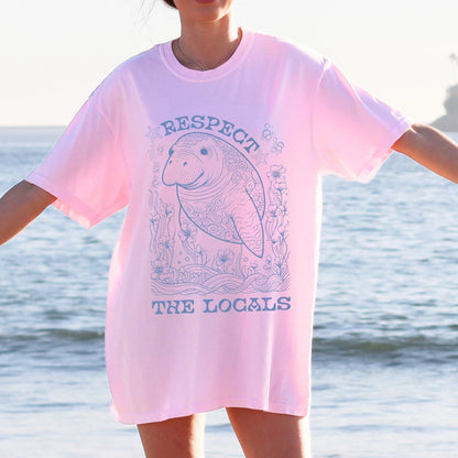 Manatee Respect the Locals Tee V2