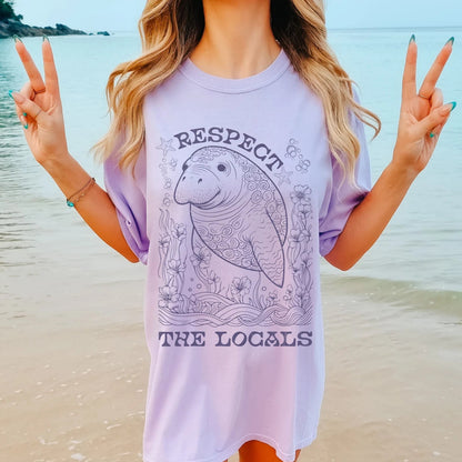 Manatee Respect the Locals Tee V2