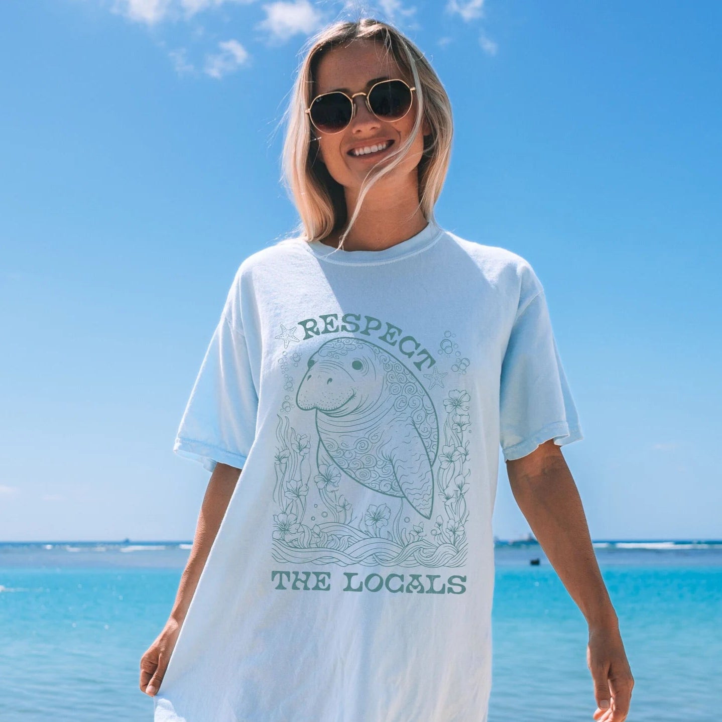 Manatee Respect the Locals Tee V2