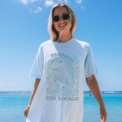 Manatee Respect the Locals Tee V2