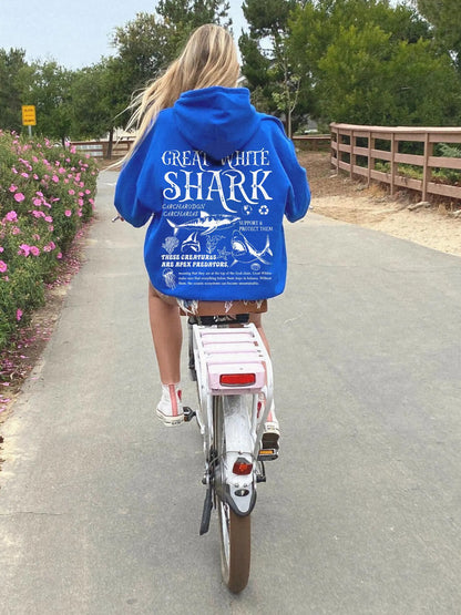 Great White Shark Hoodie V4