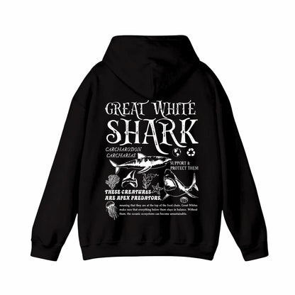 Great White Shark Hoodie V4