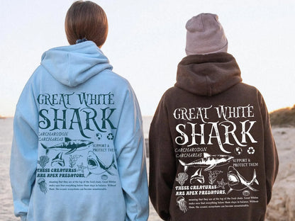 Great White Shark Hoodie V4