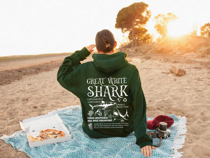 Great White Shark Hoodie V4