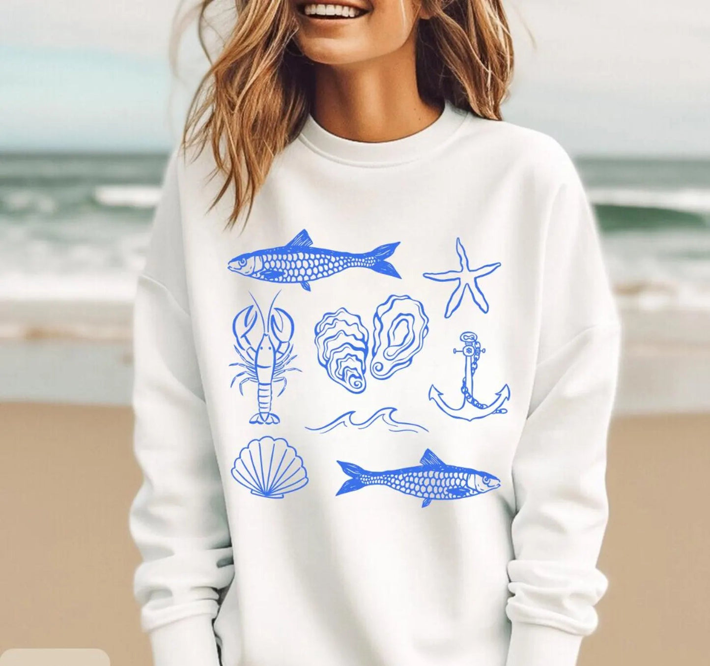 Fish Beach Sweaster