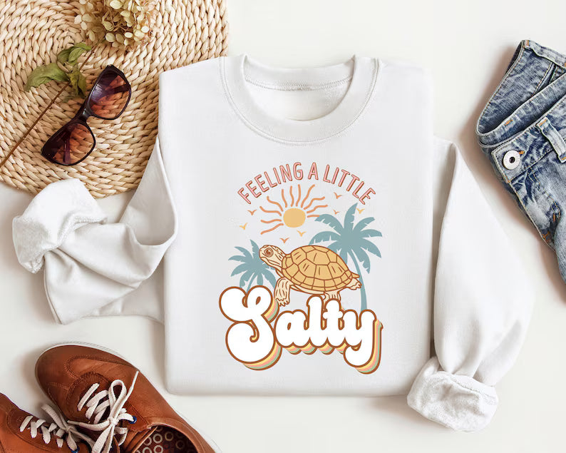 Feeling Salty Turtle T-Shirt 2