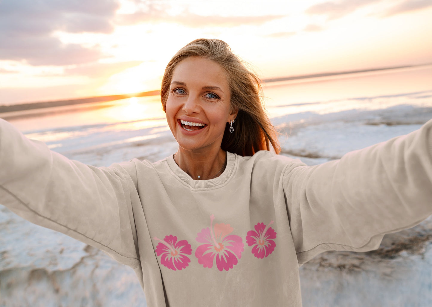 Hibiscus Flower Sweater V2