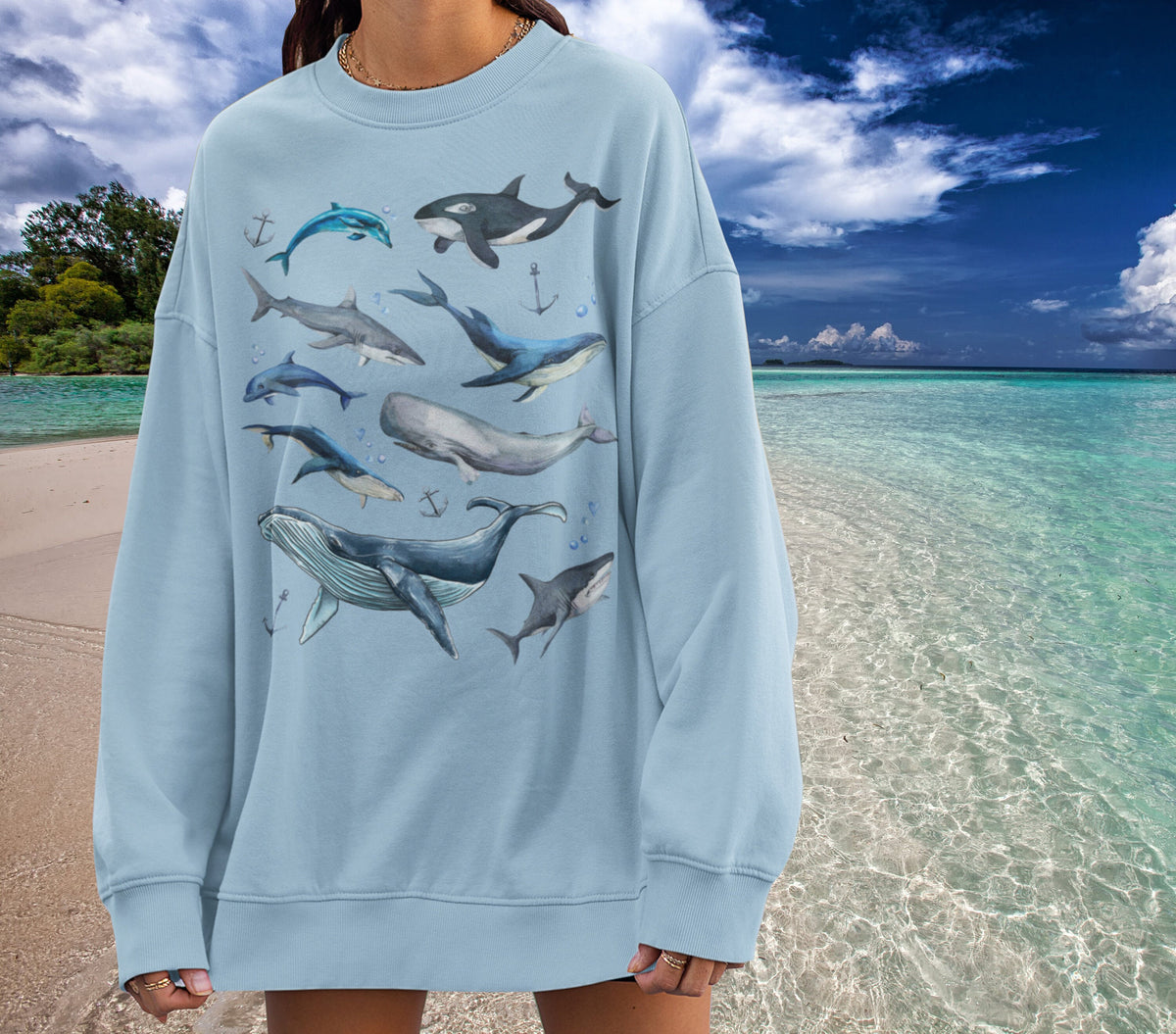 The Whale Crewneck Sweatshirt